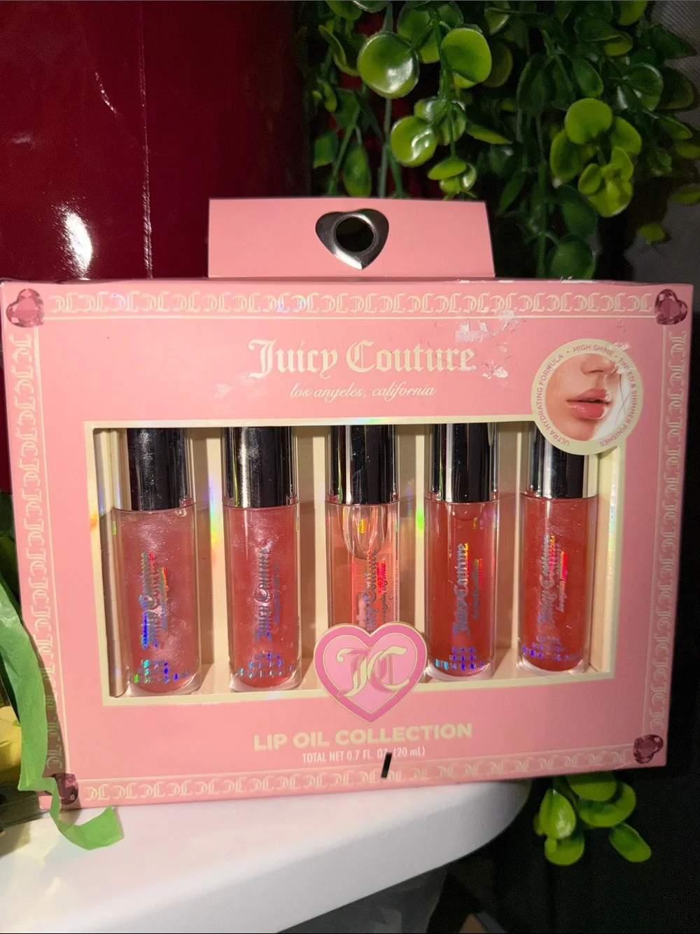Juicy Couture Lip Oil Set - Pink & Peach Glosses
